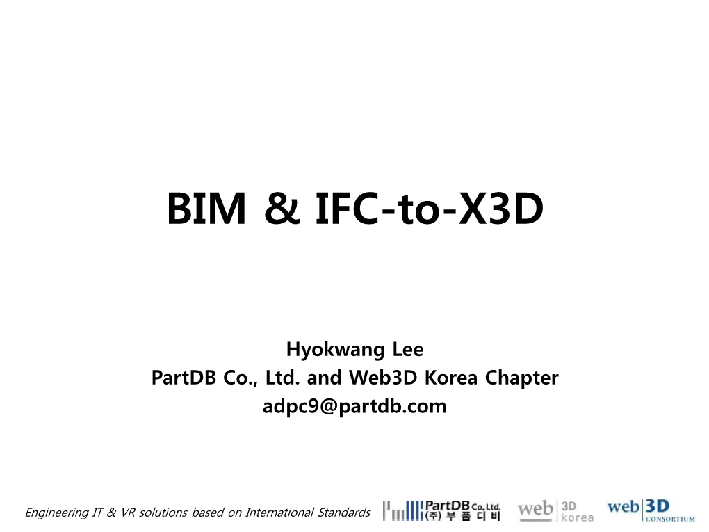 BIM & IFC-To-X3D