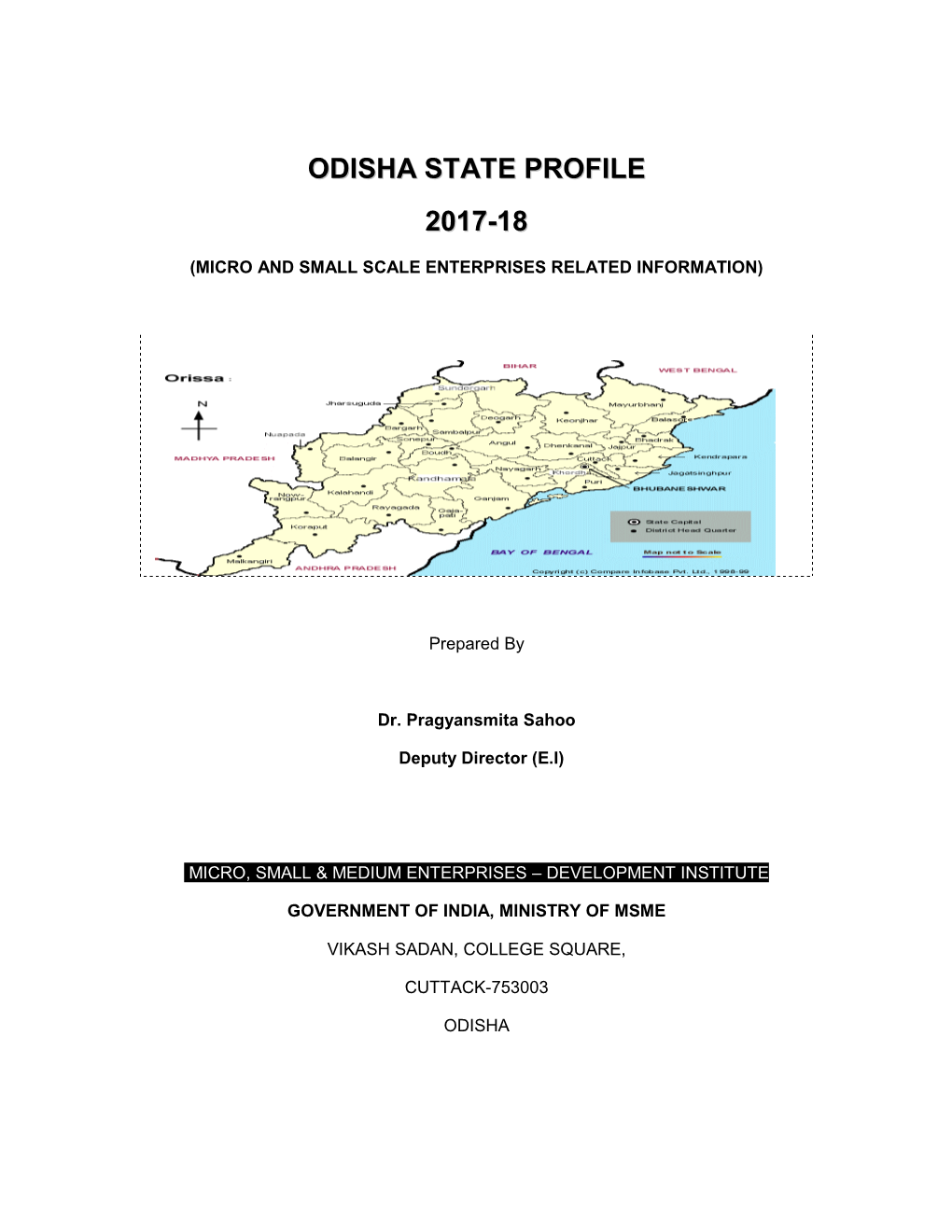 Odisha State Profile 2017-18