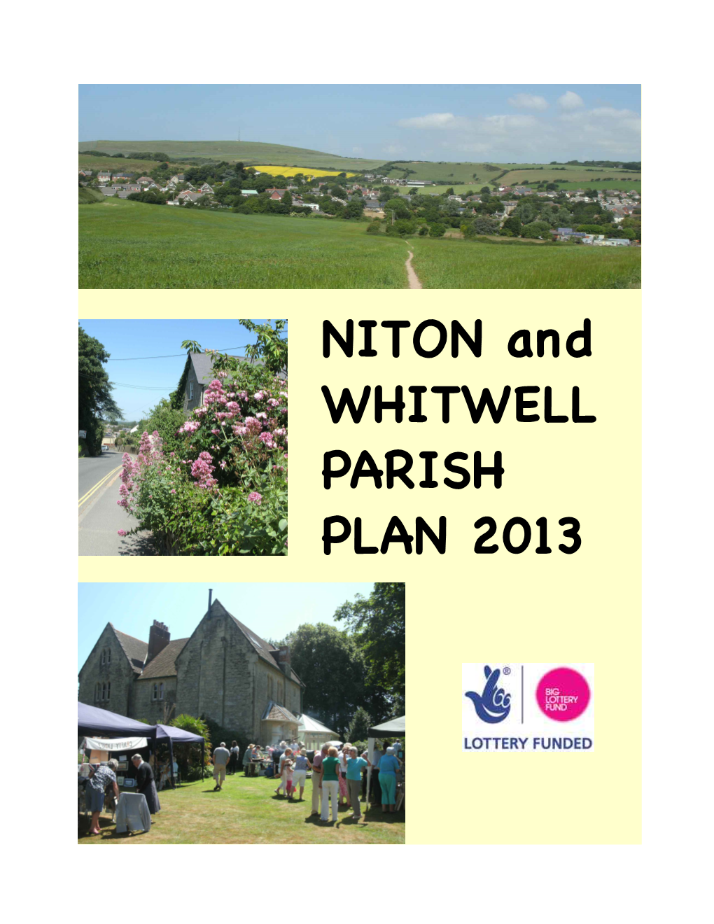 NITON and WHITWELL PARISH PLAN 2013 Niton and Whitwell Parish Plan 2013