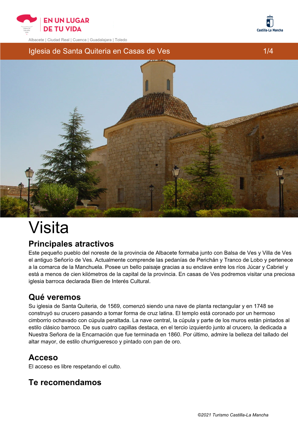 Descargar Guía De Viaje Iglesia De Santa Quiteria En Casas De