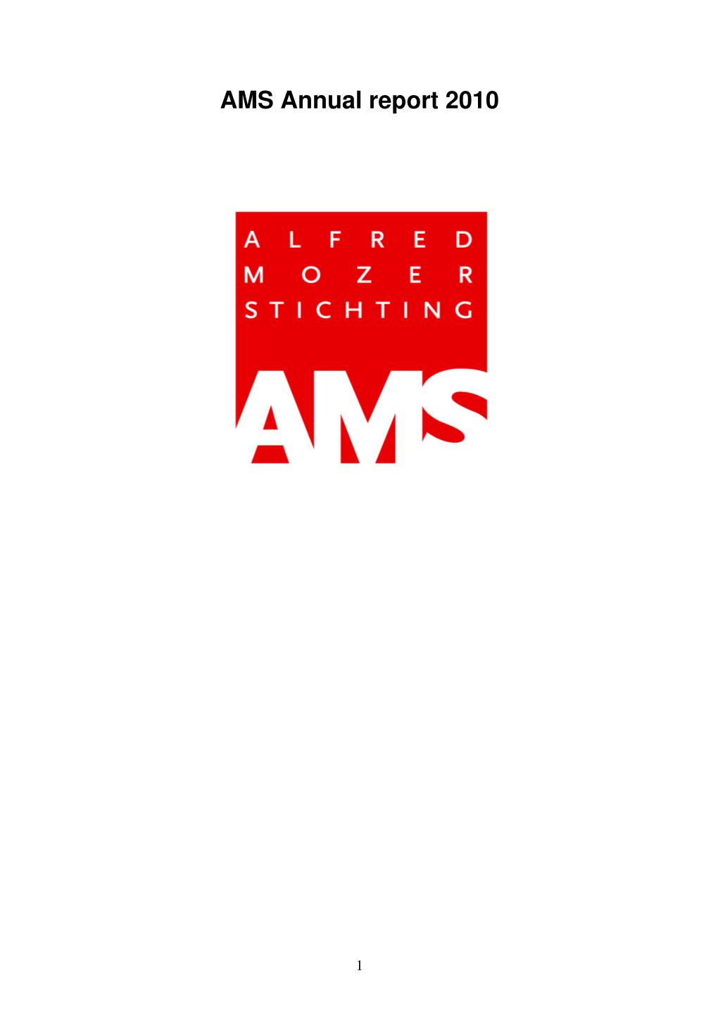 AMS Annual Report 2010