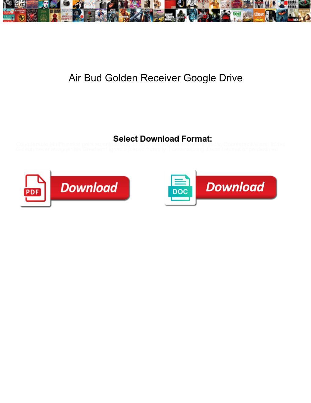 Air Bud Golden Receiver Google Drive