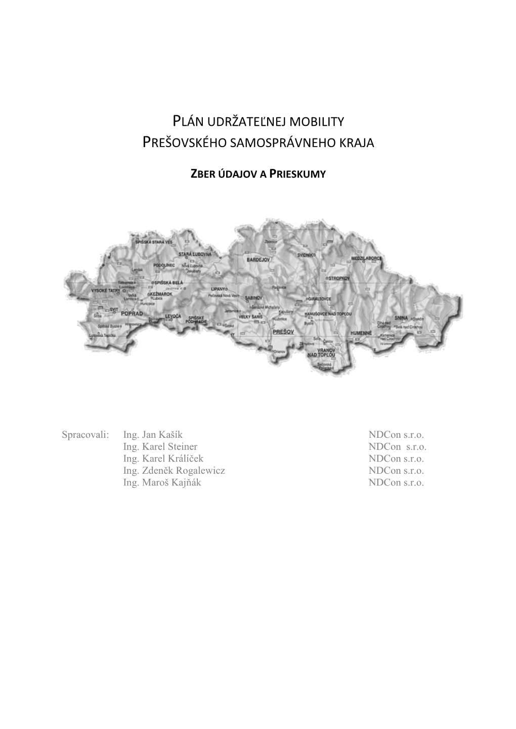 Plán Udržateľnej Mobility Prešovského Samosprávneho Kraja