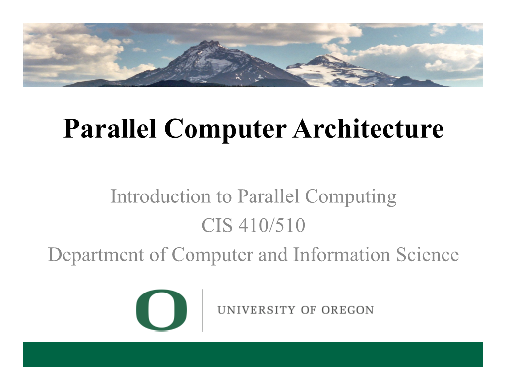 Parallel Computer Architecture