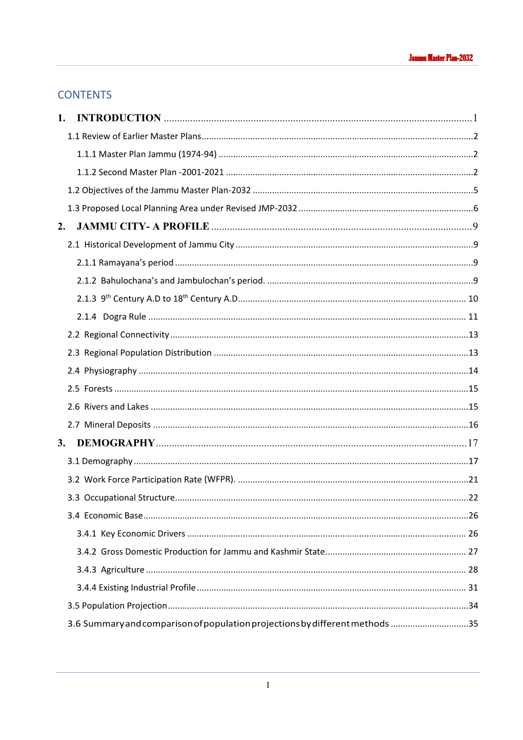 Master Plan Jammu 2032