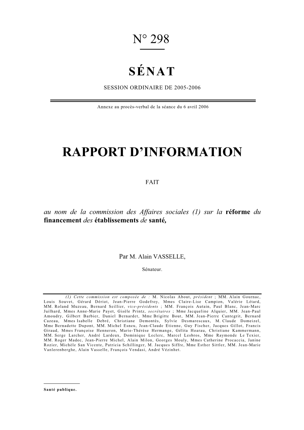 Rapport D'information