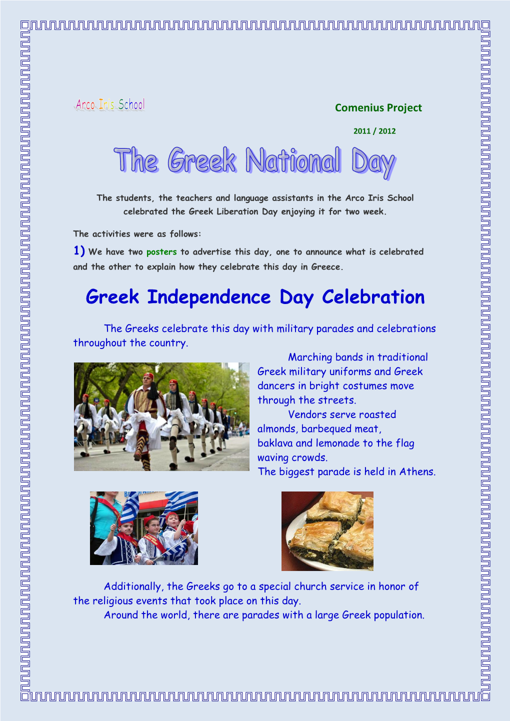 Greek Independence Day Celebration