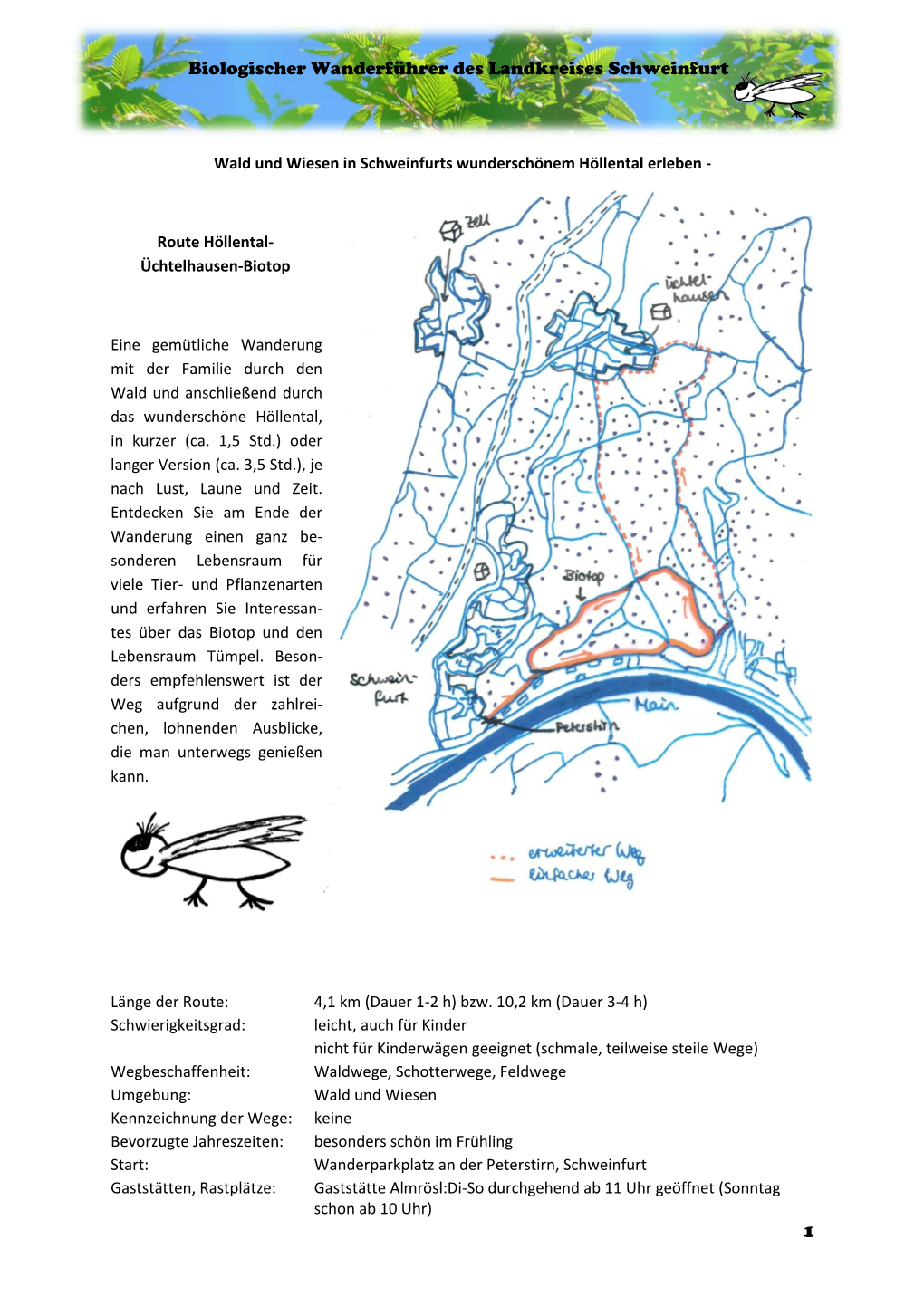 1 Biologischer Wanderführer Des Landkreises Schweinfurt