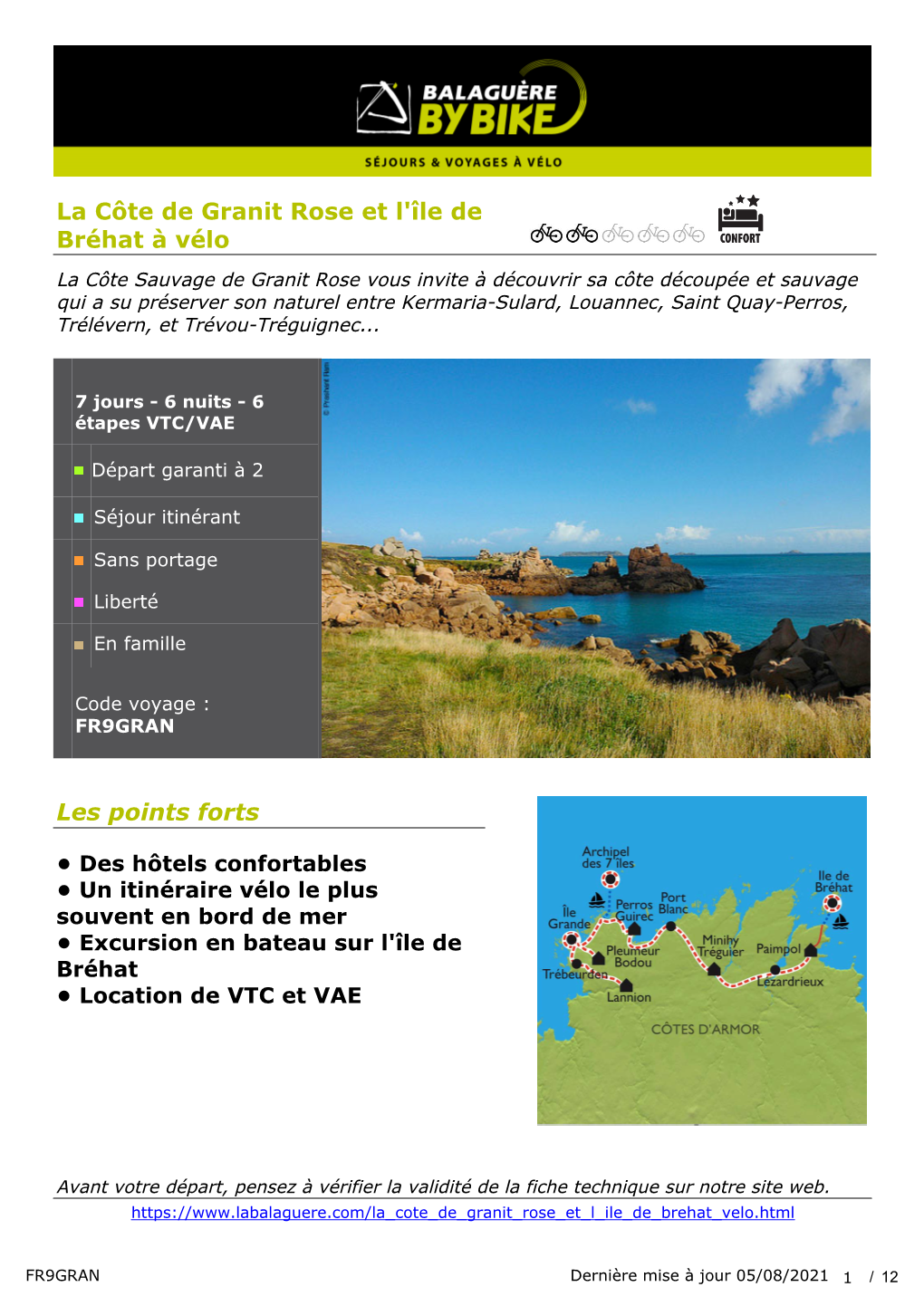 La Côte De Granit Rose Et L'île De Bréhat À Vélo Les Points Forts