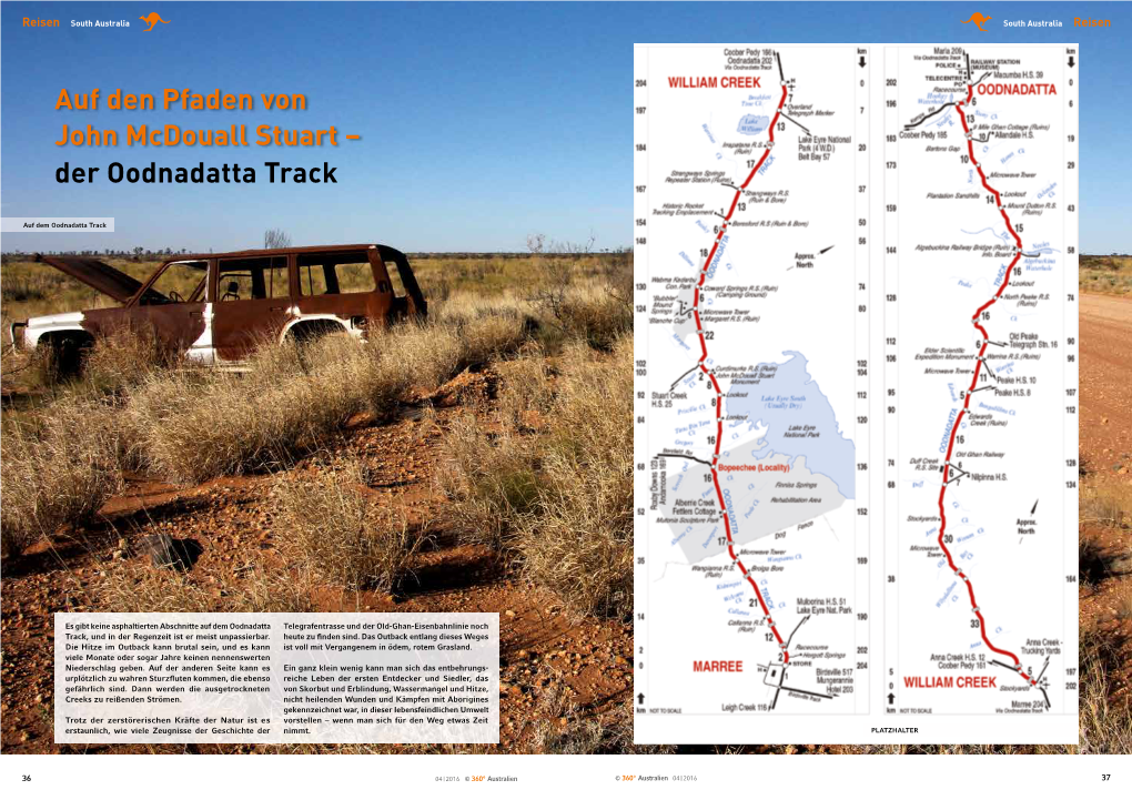 Auf Den Pfaden Von John Mcdouall Stuart – Der Oodnadatta Track