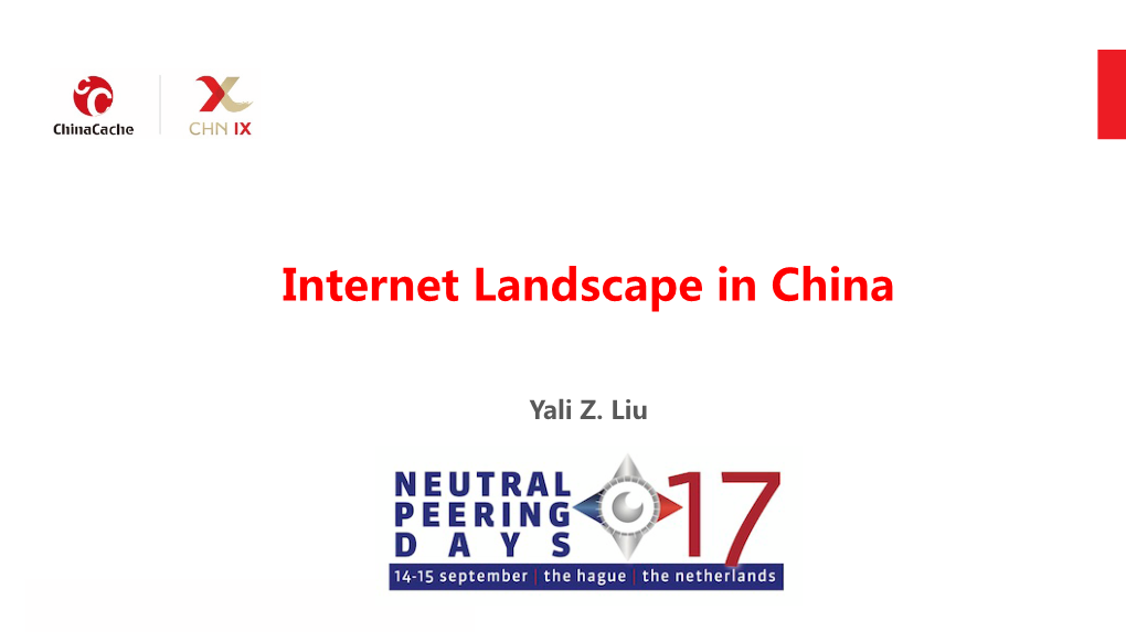 Internet Landscape in Mainland China NPD Sep 14 2017