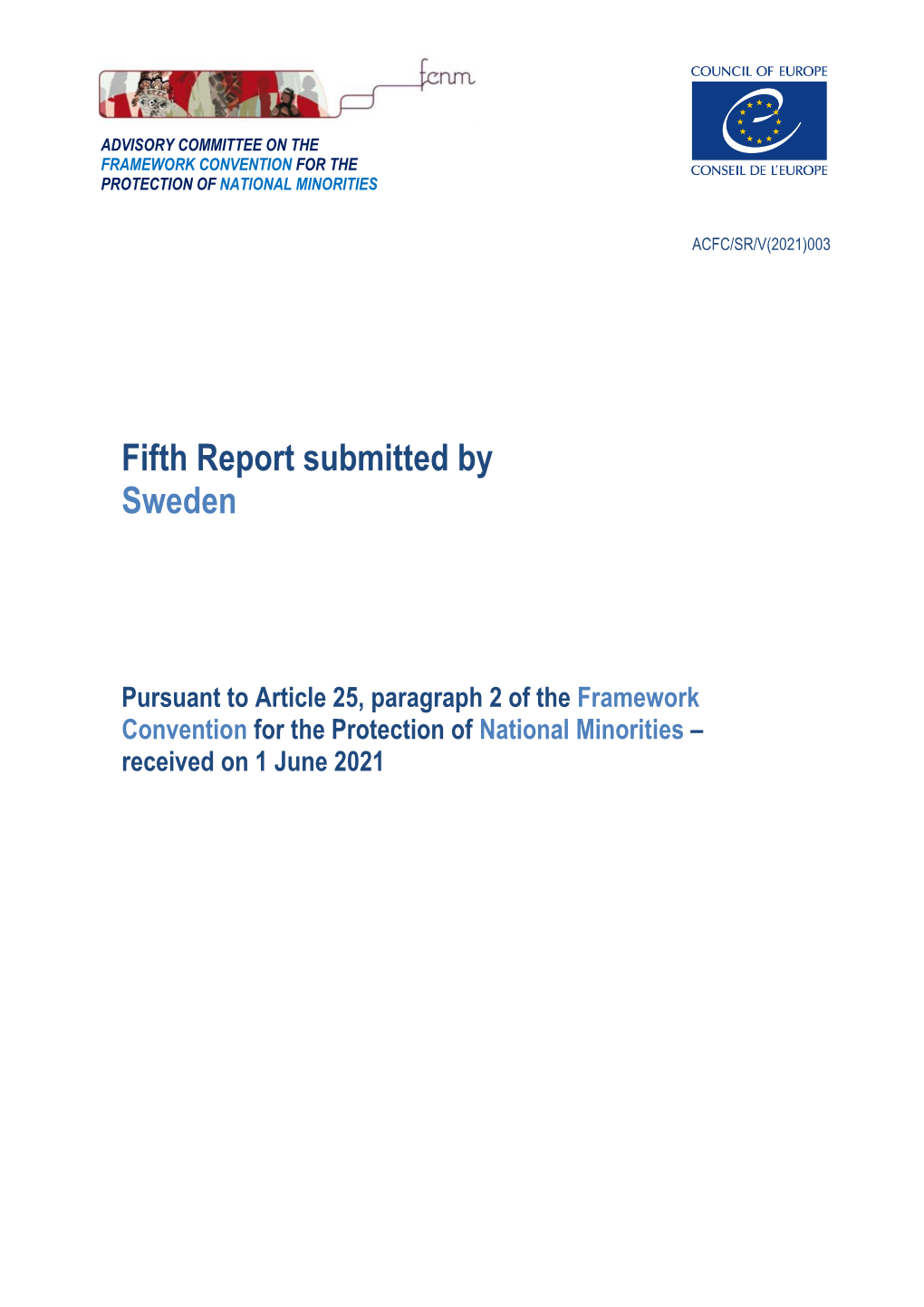 Fifth Report Submitted by Sweden