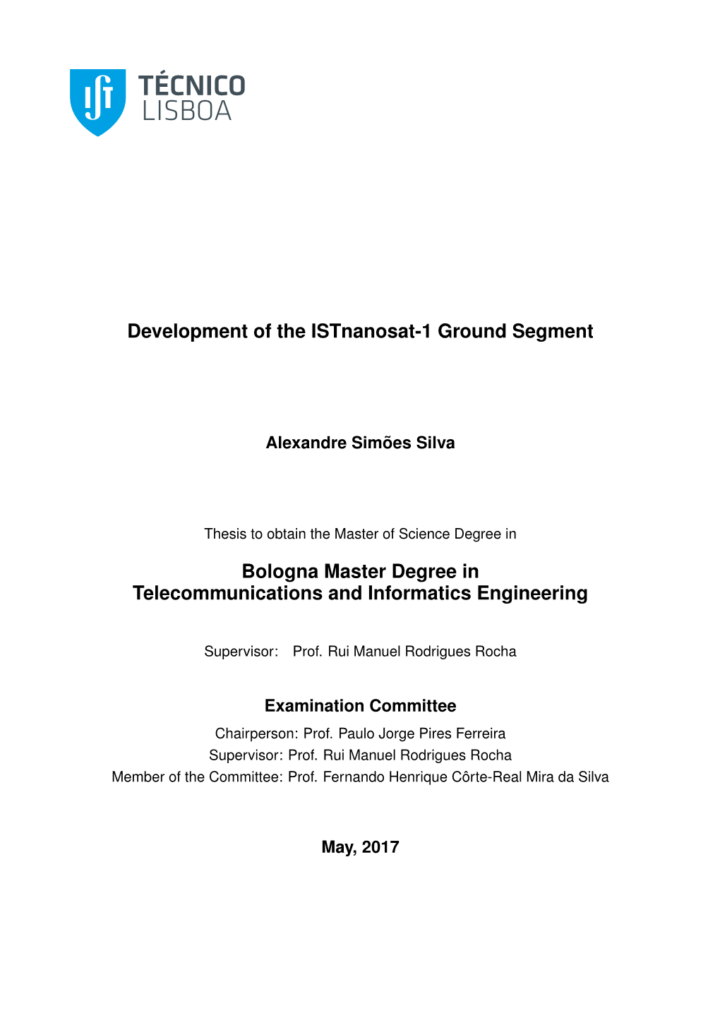 Development of the Istnanosat-1 Ground Segment