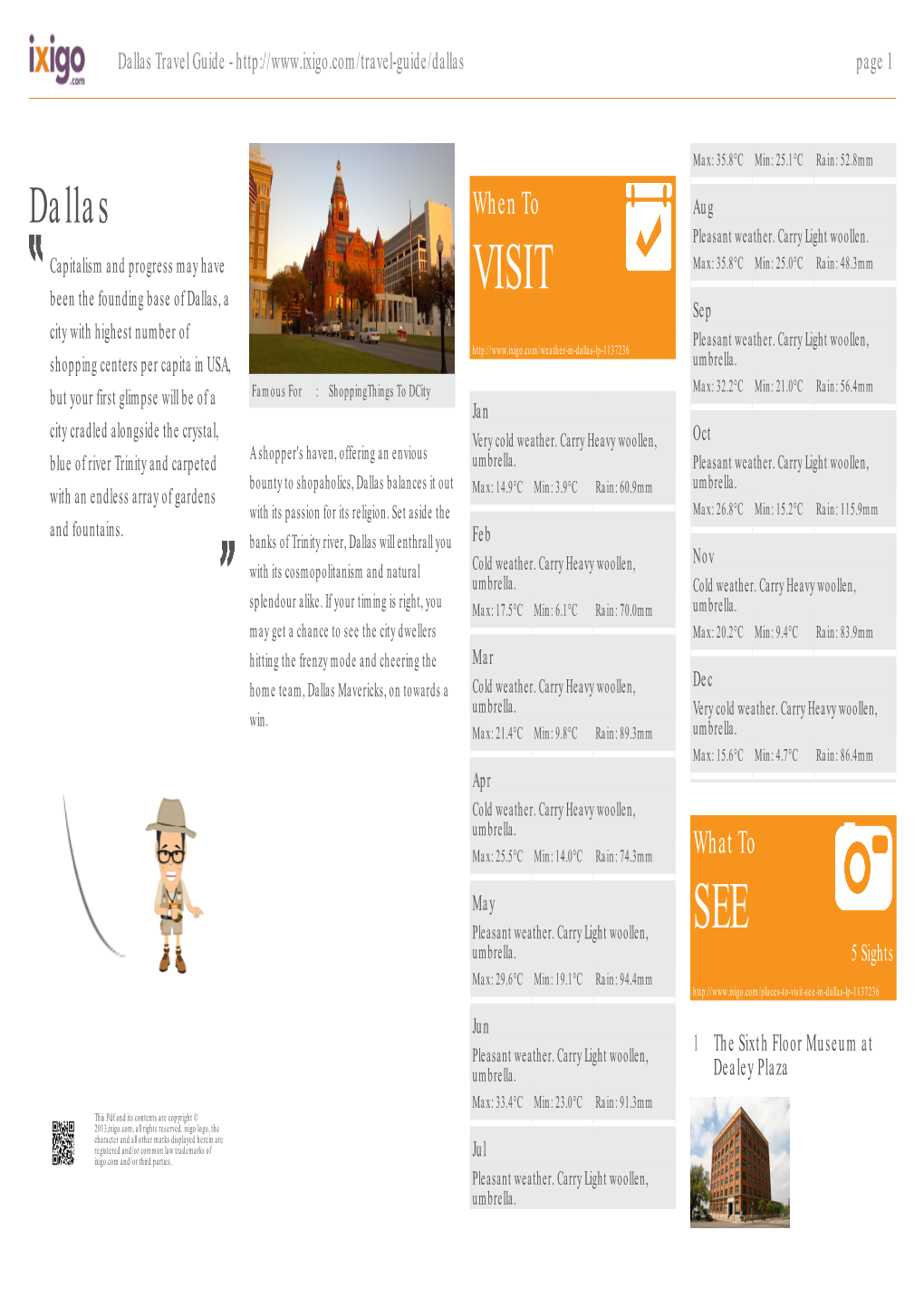 Dallas Travel Guide - Page 1