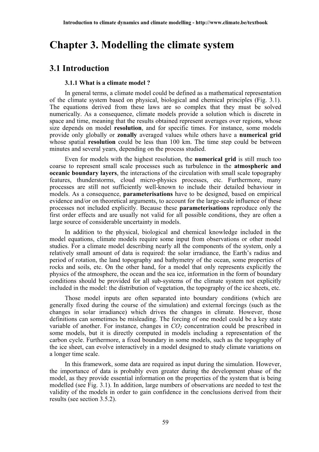 Chapter 3. Modelling the Climate System