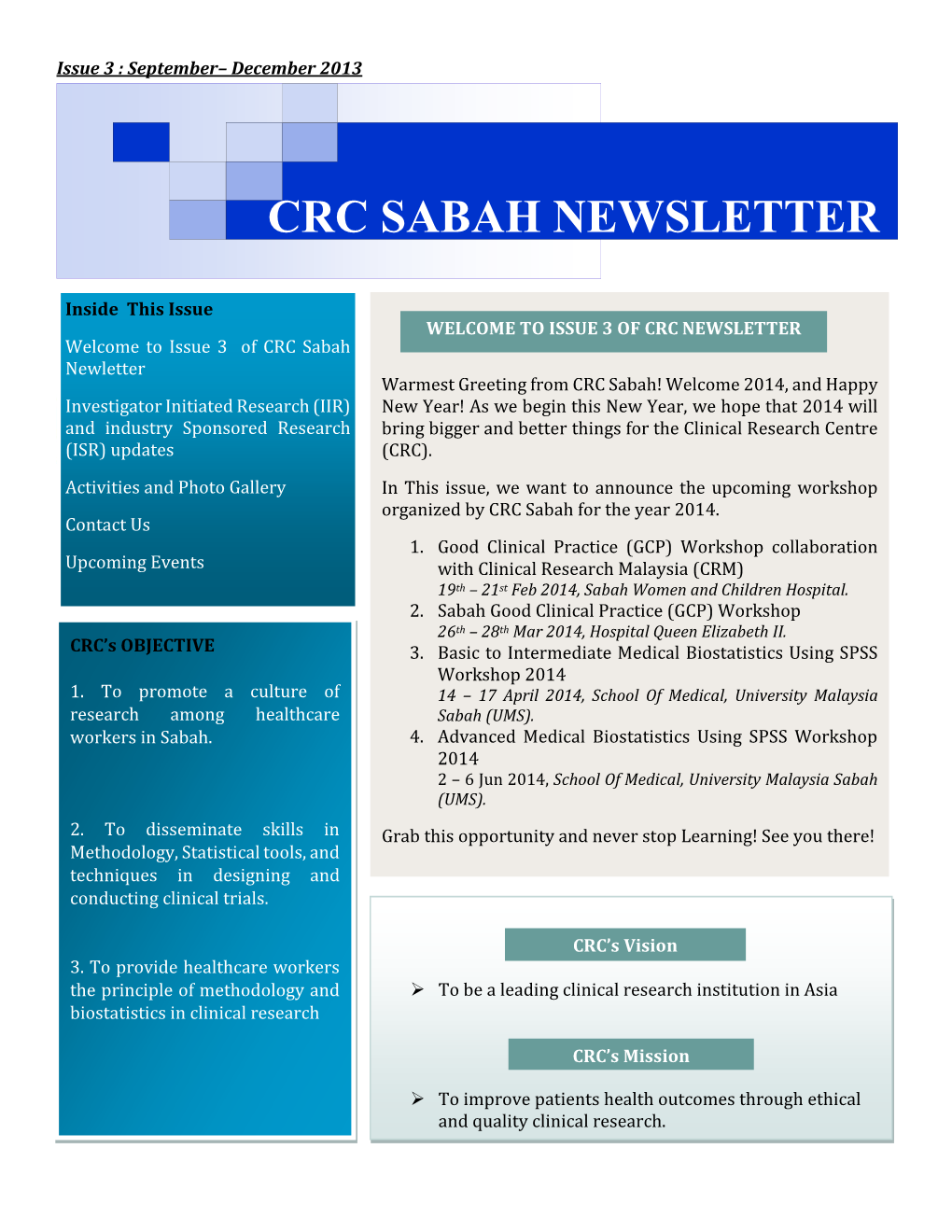 Crc Sabah Newsletter