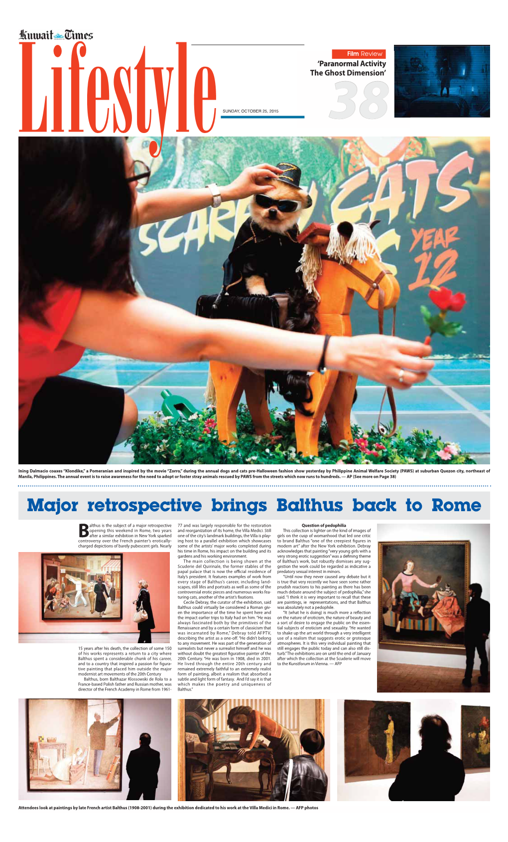 Major Retrospective Brings Balthus Back to Rome