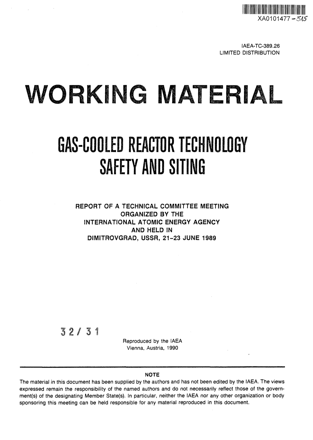 Reactor Technology Safety and Siting