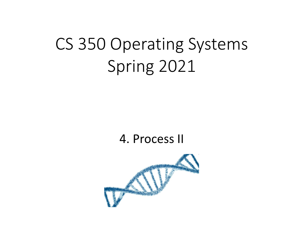 CS 350 Operating Systems Spring 2021