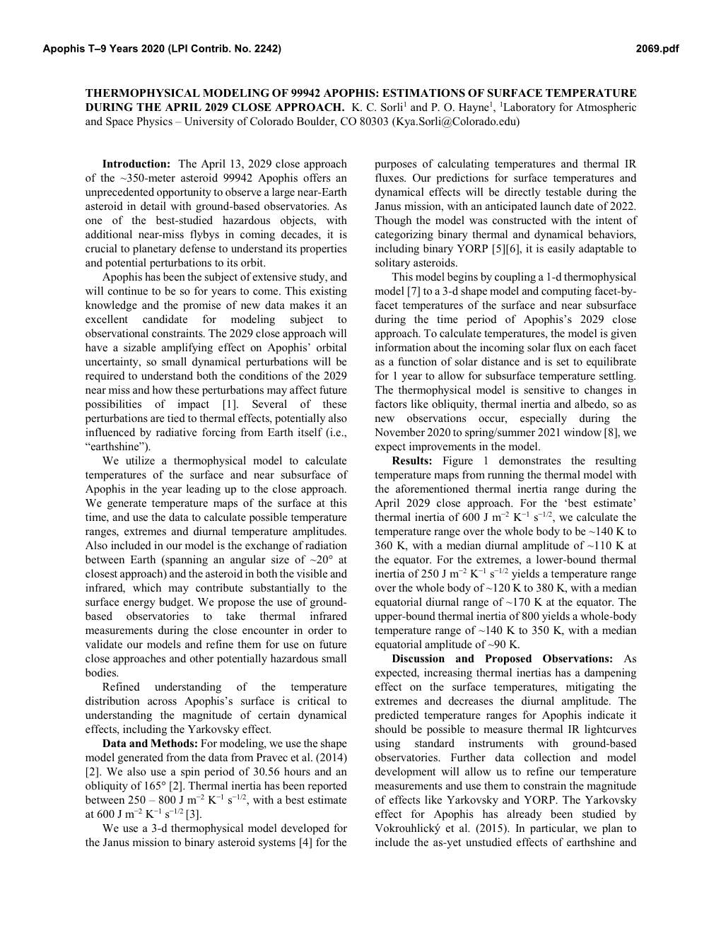 Thermophysical Modeling of 99942 Apophis: Estimations of Surface Temperature During the April 2029 Close Approach