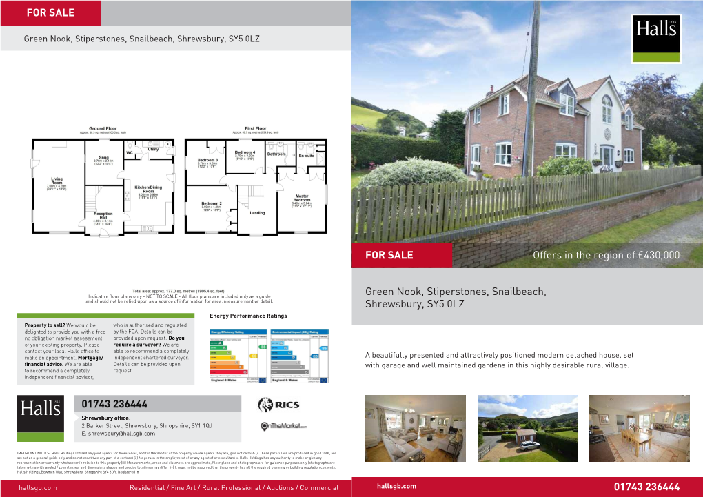 Offers in the Region of £430,000 Green Nook, Stiperstones, Snailbeach