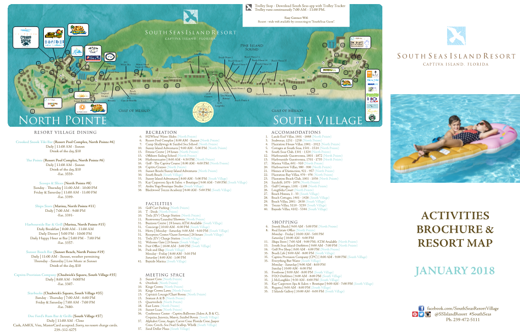 Activities Brochure & Resort Map January 2018