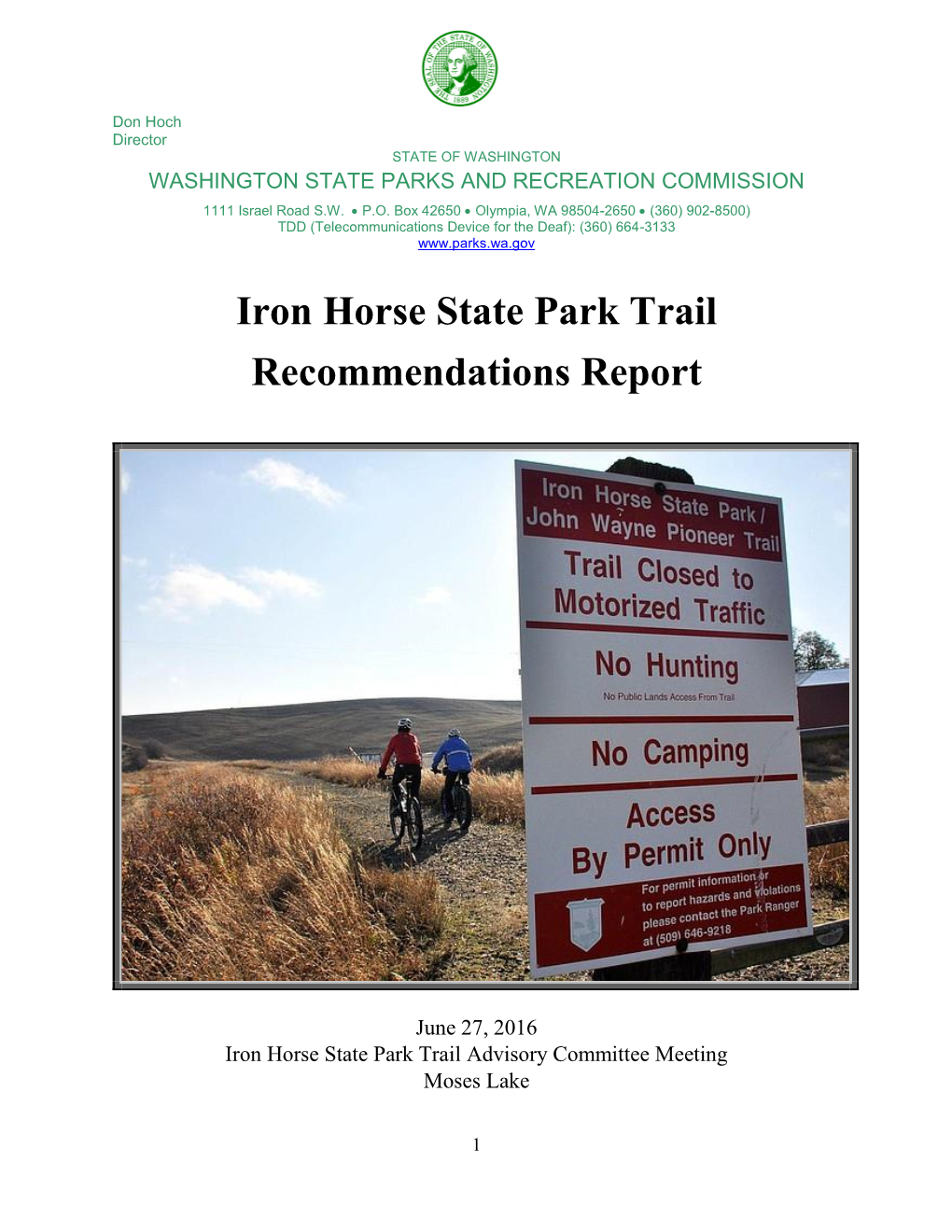 Iron Horse State Park Trail