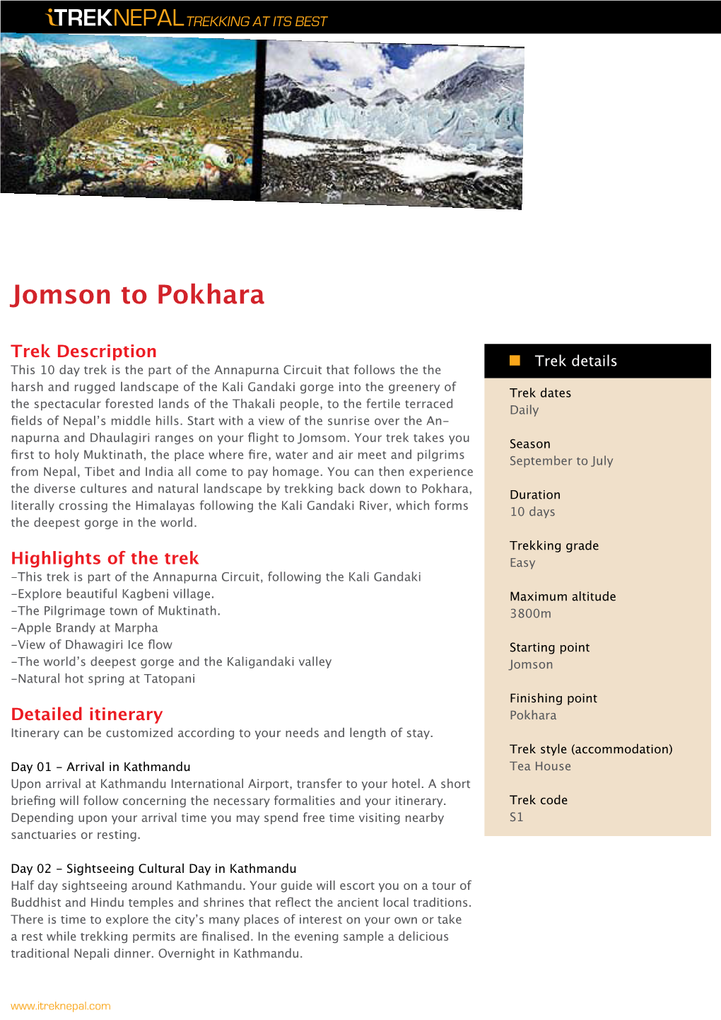 Jomson to Pokhara
