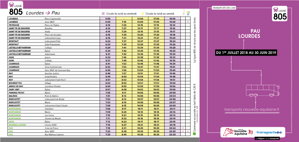 Horaires Ligne