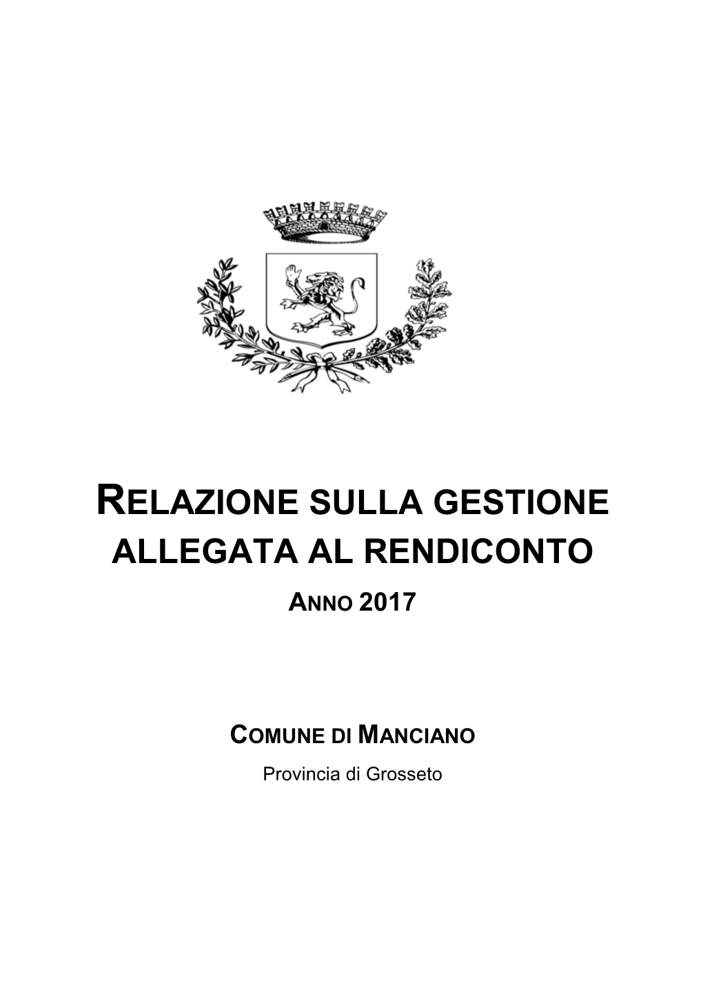 Relazione Sulla Gestione Allegata Al Rendiconto