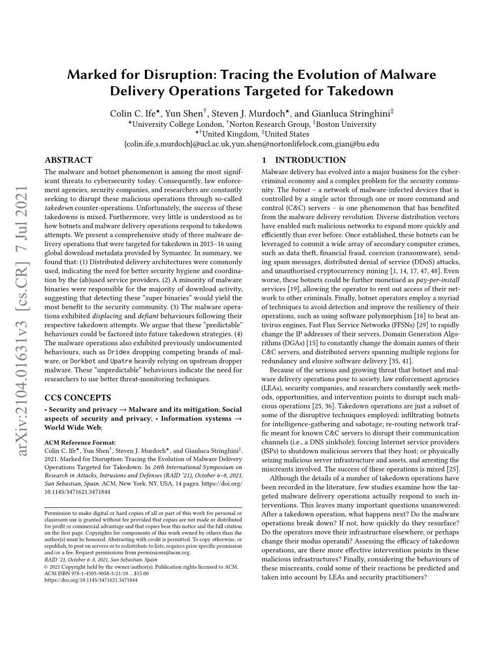 Marked for Disruption: Tracing the Evolution of Malware Delivery Operations Targeted for Takedown