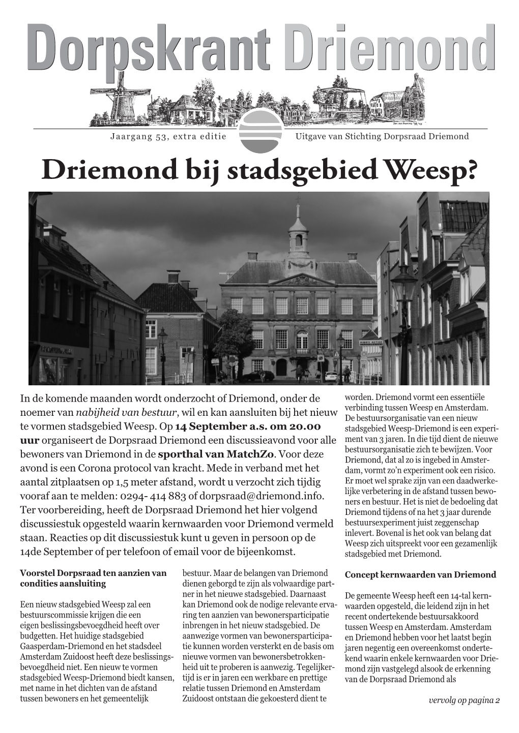 Driemond Bij Stadsgebied Weesp?