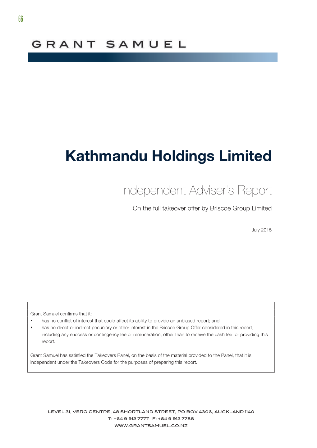 Kathmandu Holdings Limited