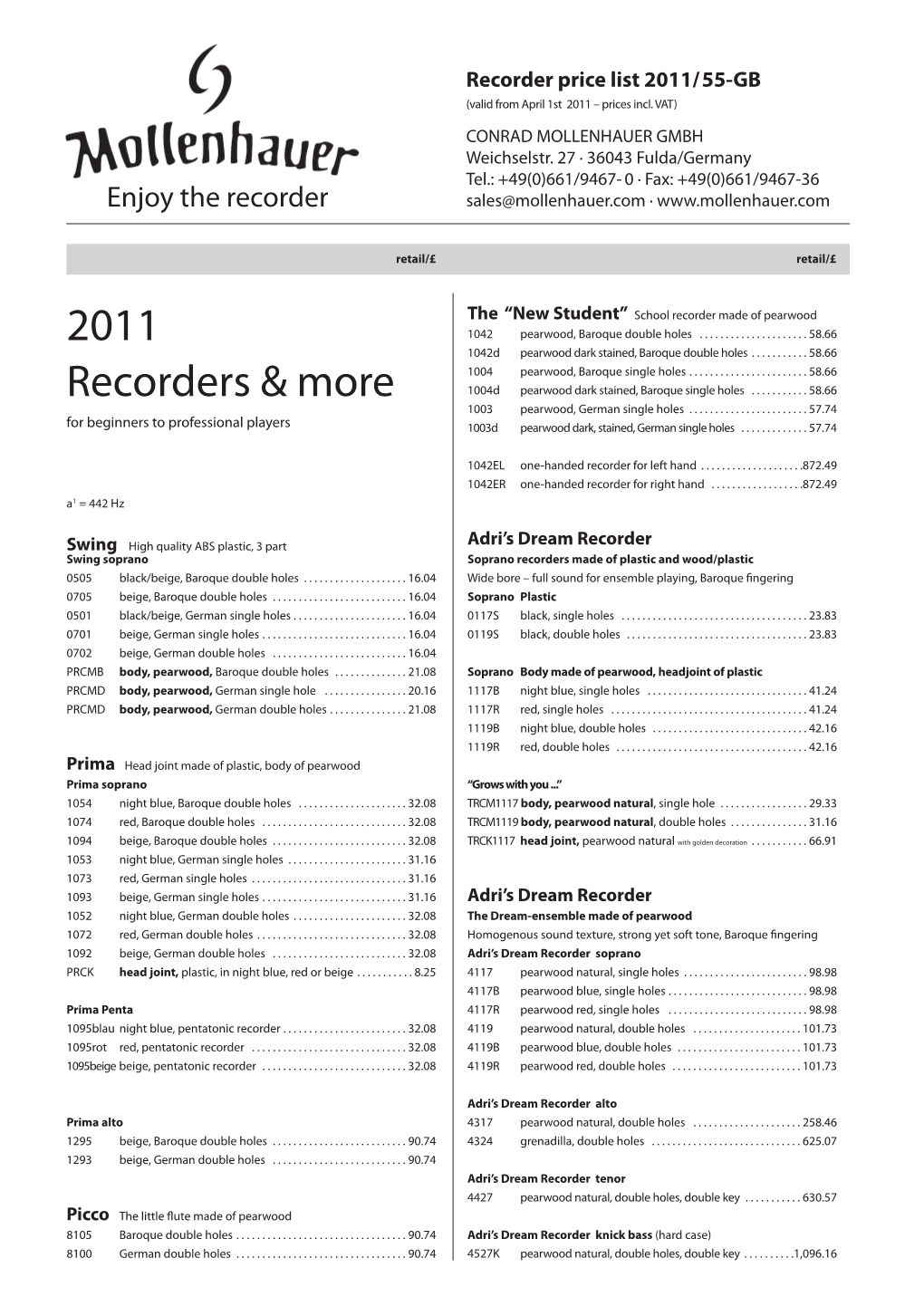 2011 Recorders & More