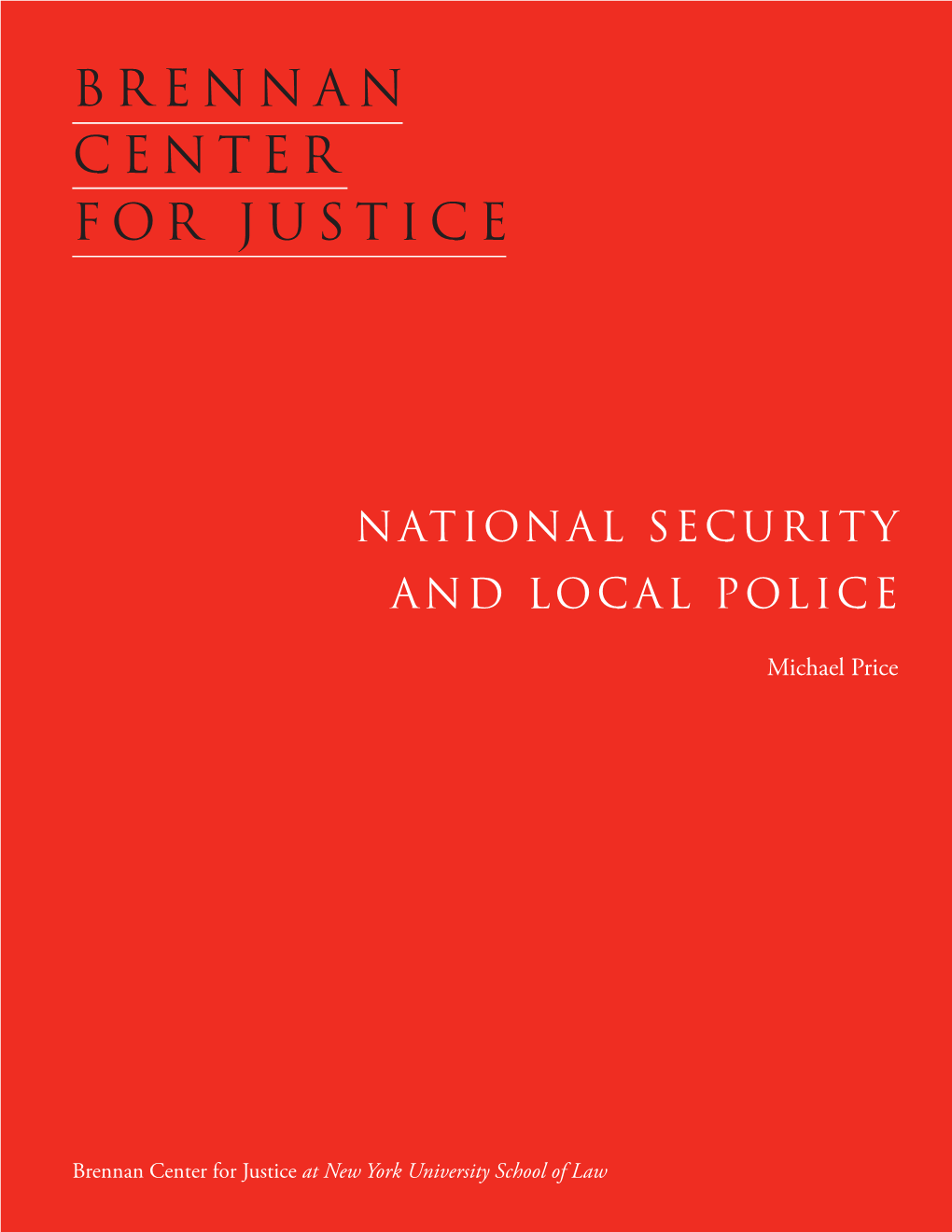 National Security and Local Police