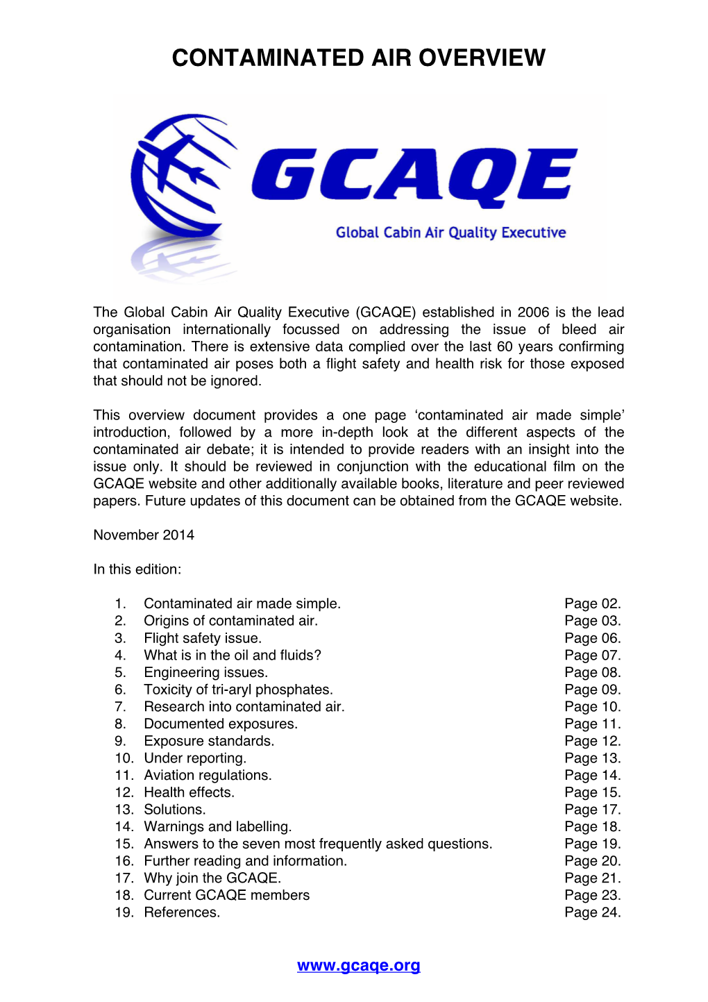 Contaminated Air Overview