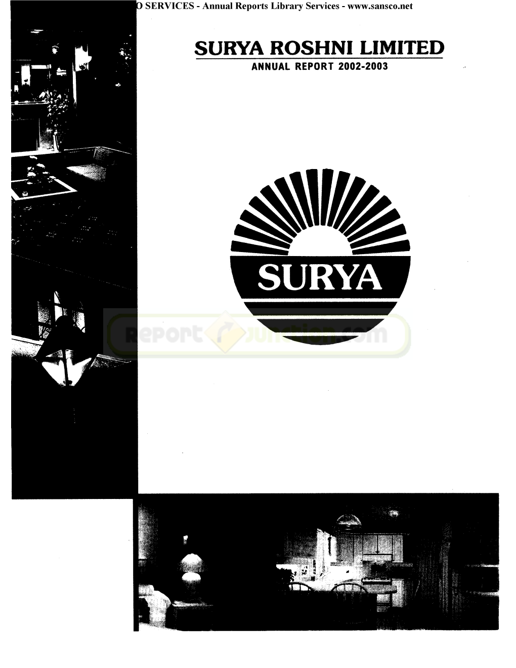 Surya Roshni Limited Annual Report 2002-2003