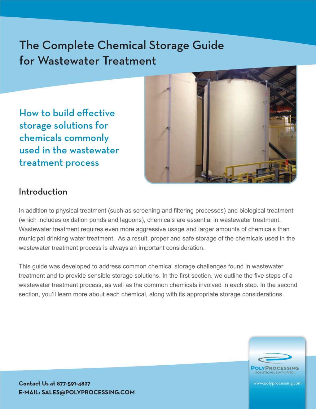 The Complete Chemical Storage Guide for Wastewater Treatment