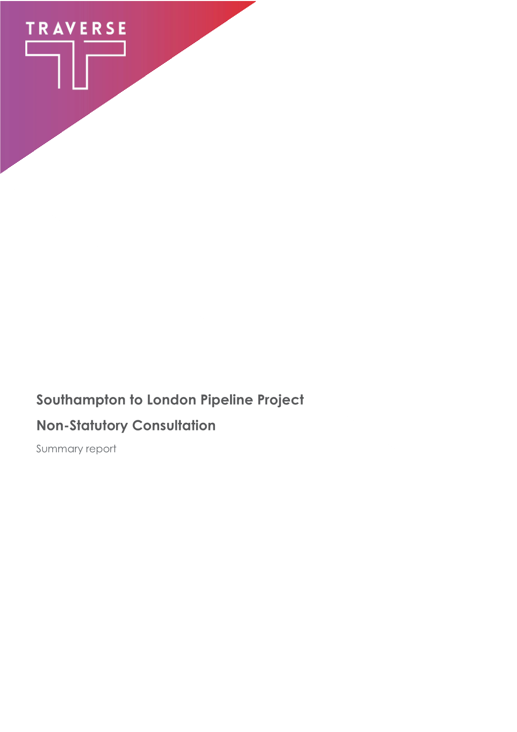 Corridor Consultation Report