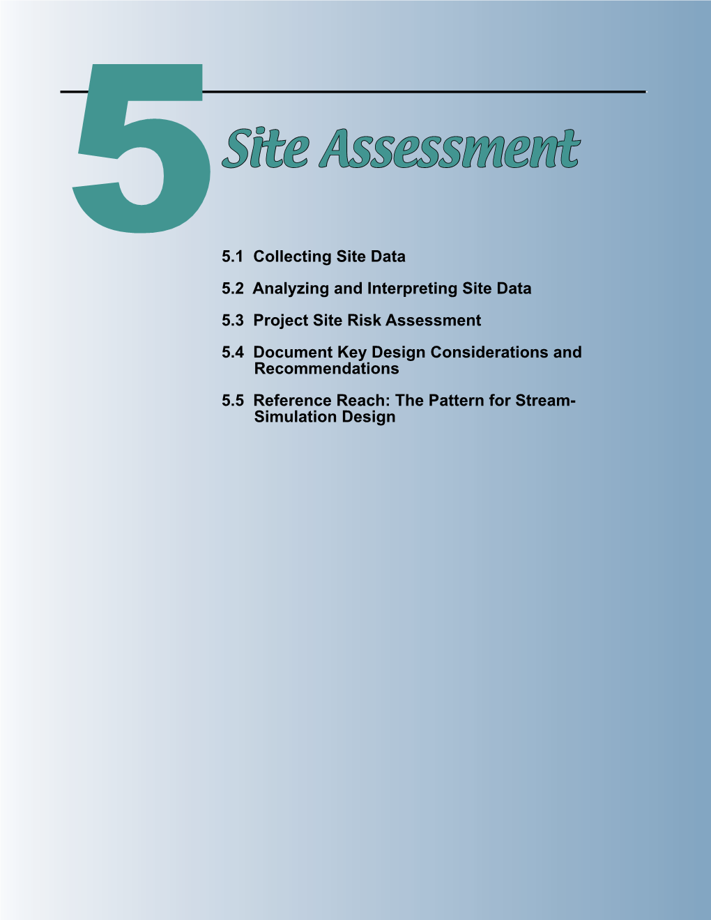 5Site Assessment