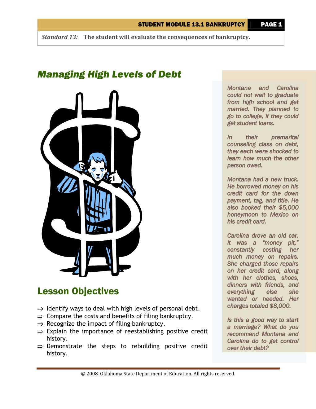 Student Module 13.1 Bankruptcy Page 1