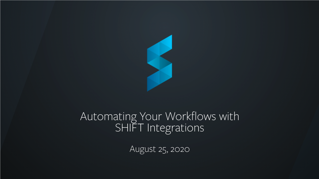 Integrations Webinar Presentation