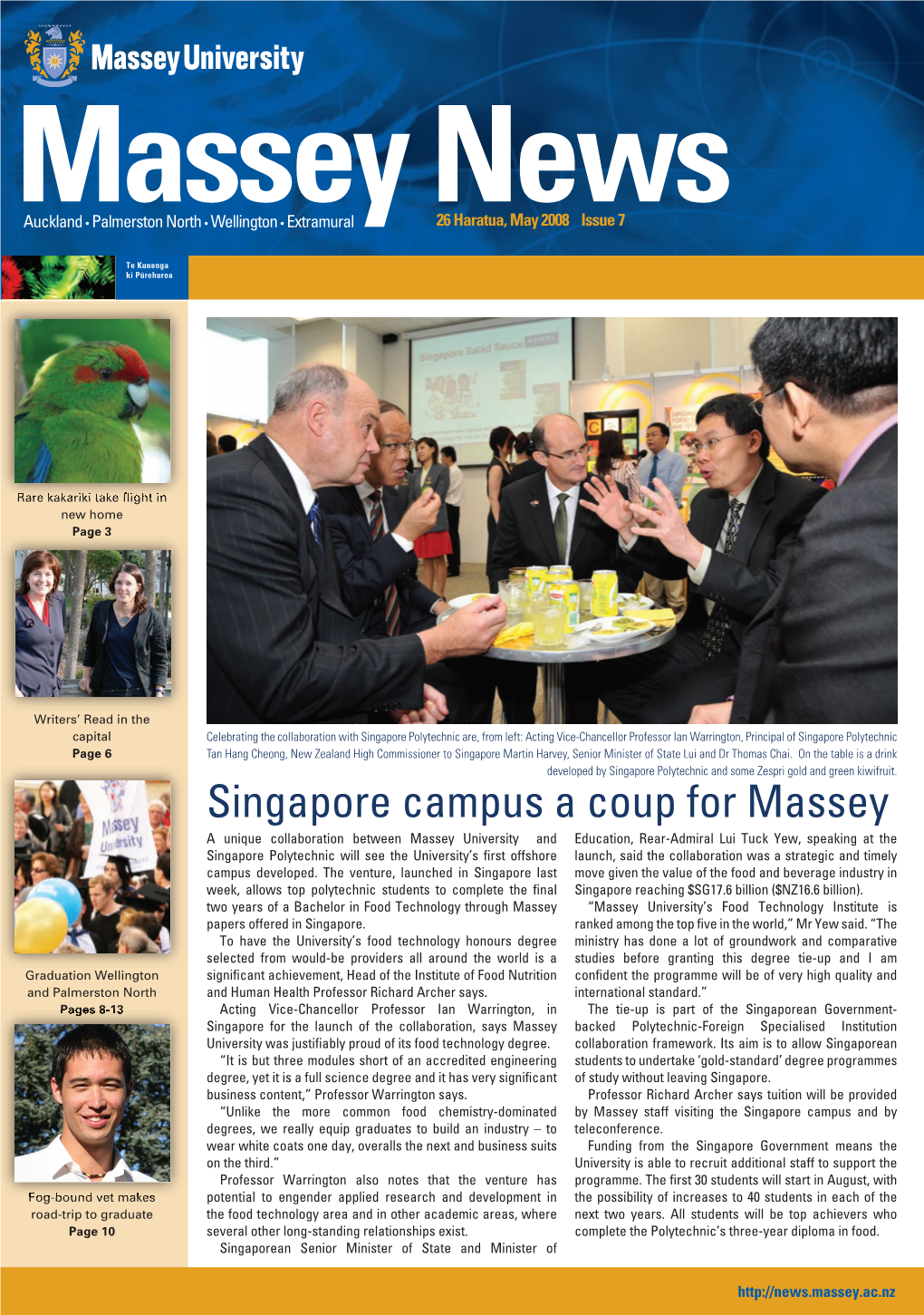 Singapore Campus a Coup for Massey