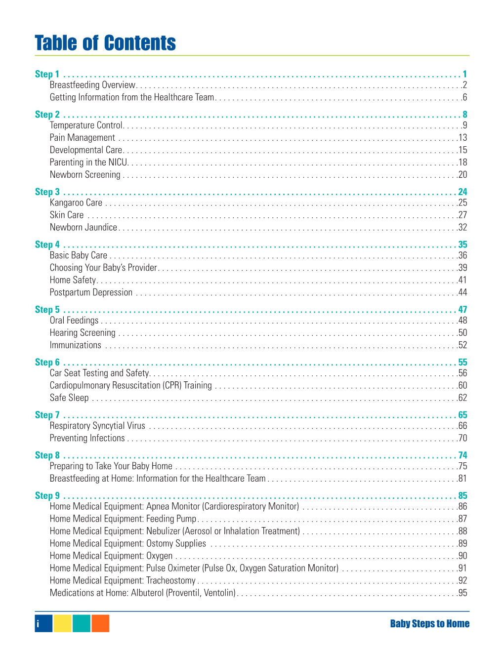 Table of Contents