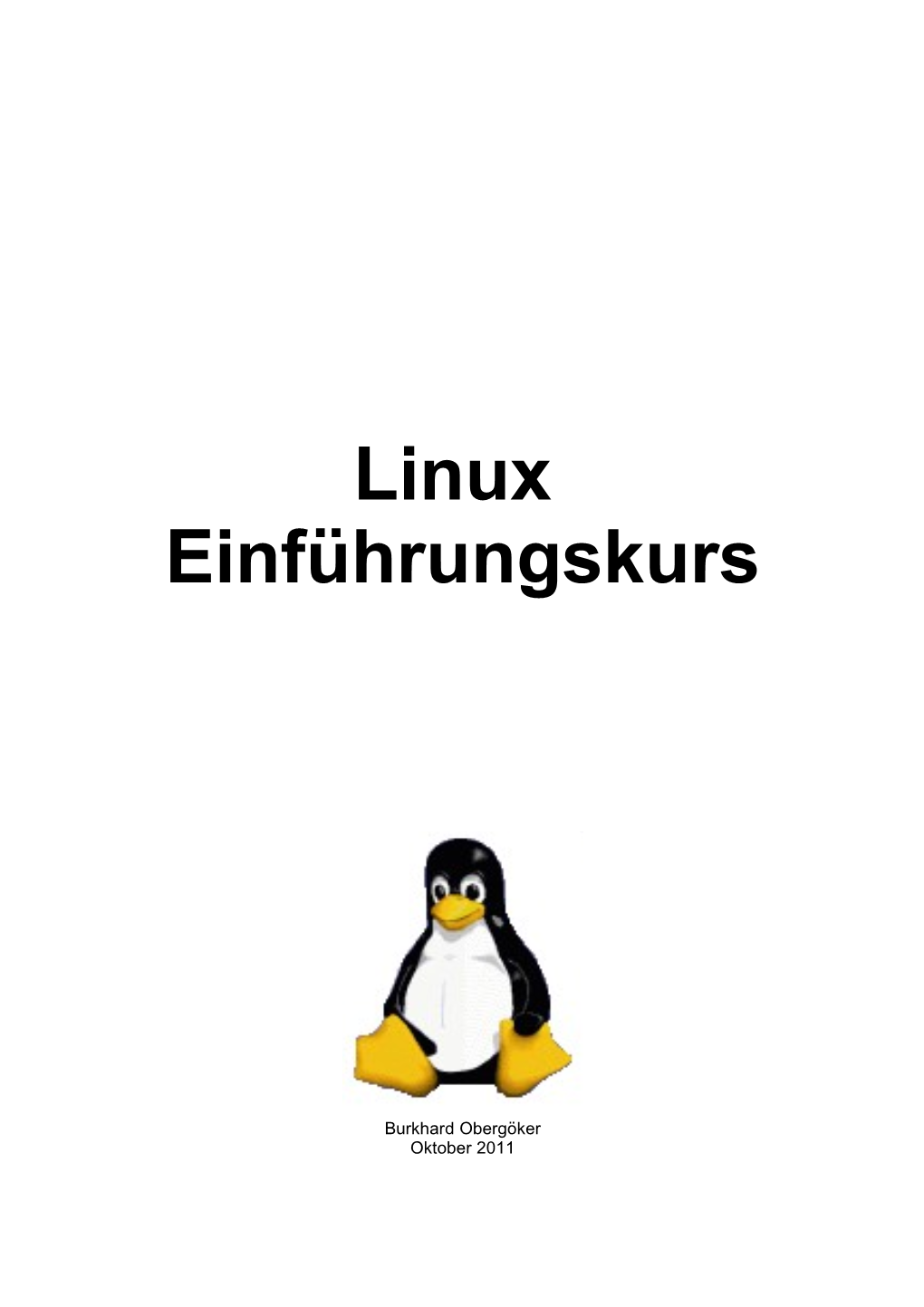 Linux Einführungskurs