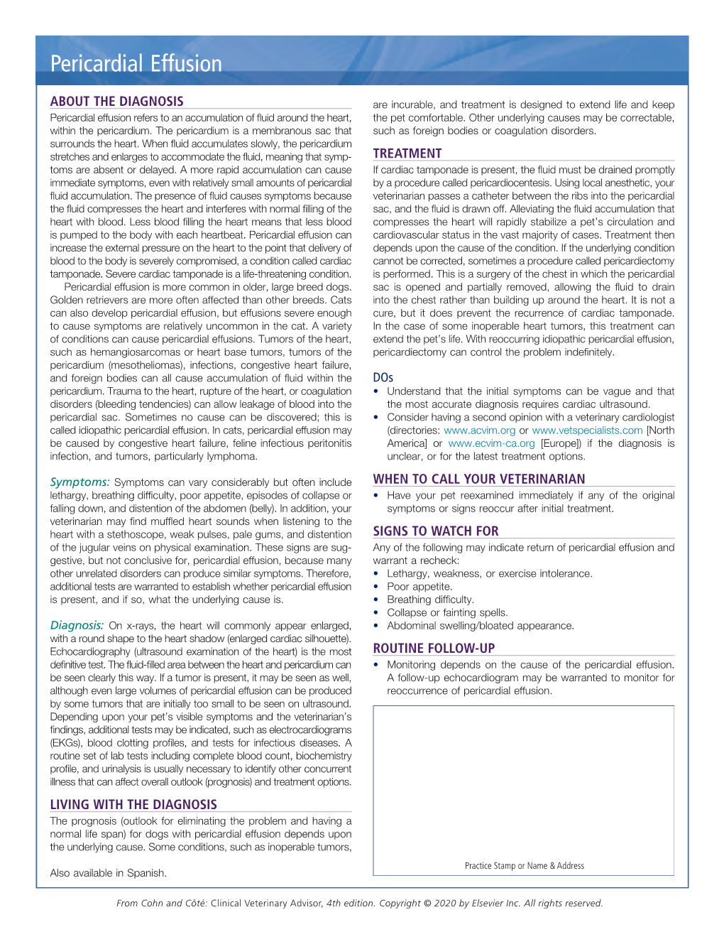 Pericardial Effusion