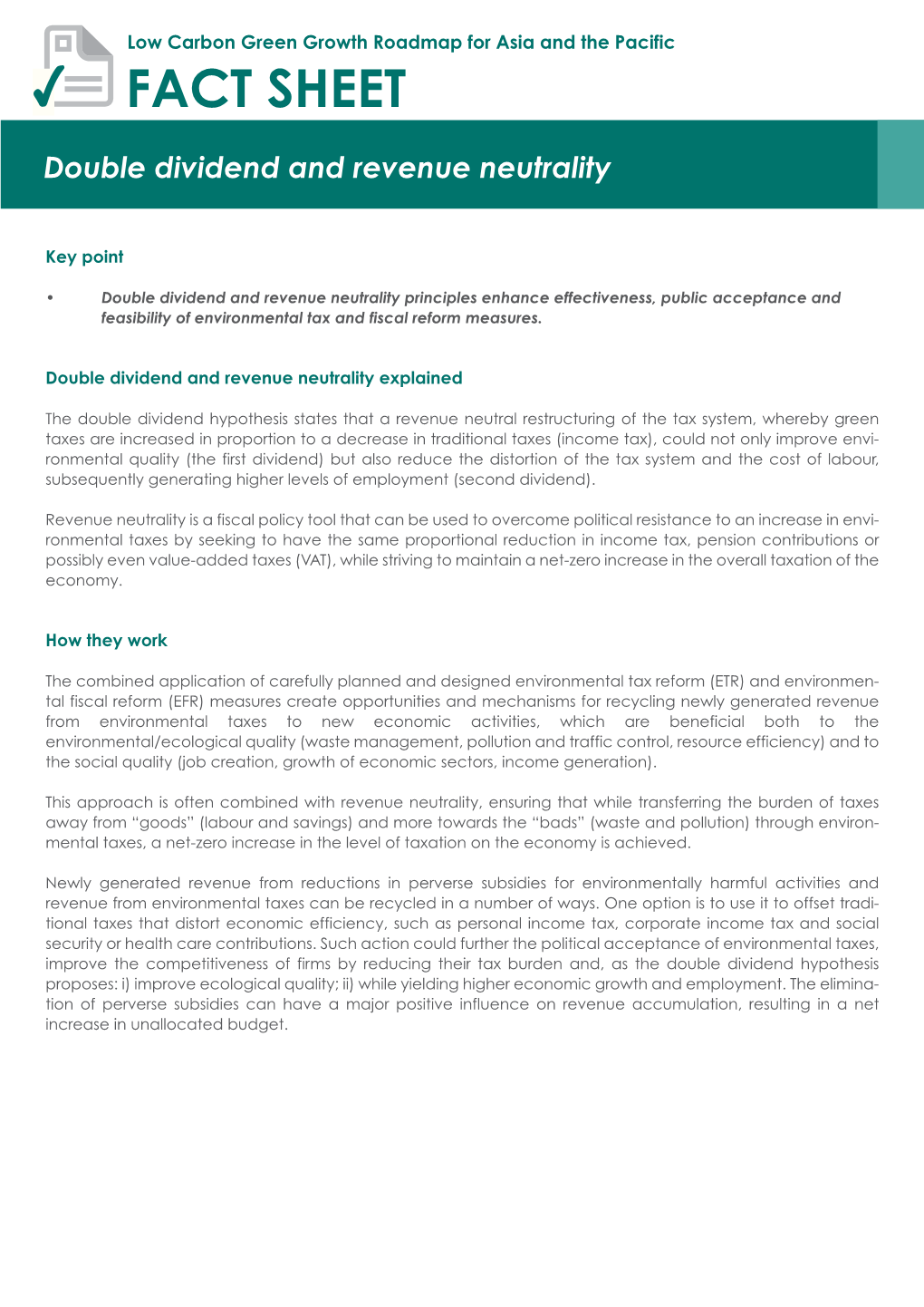 FS Double Dividend and Revenue Neutrality 01 02