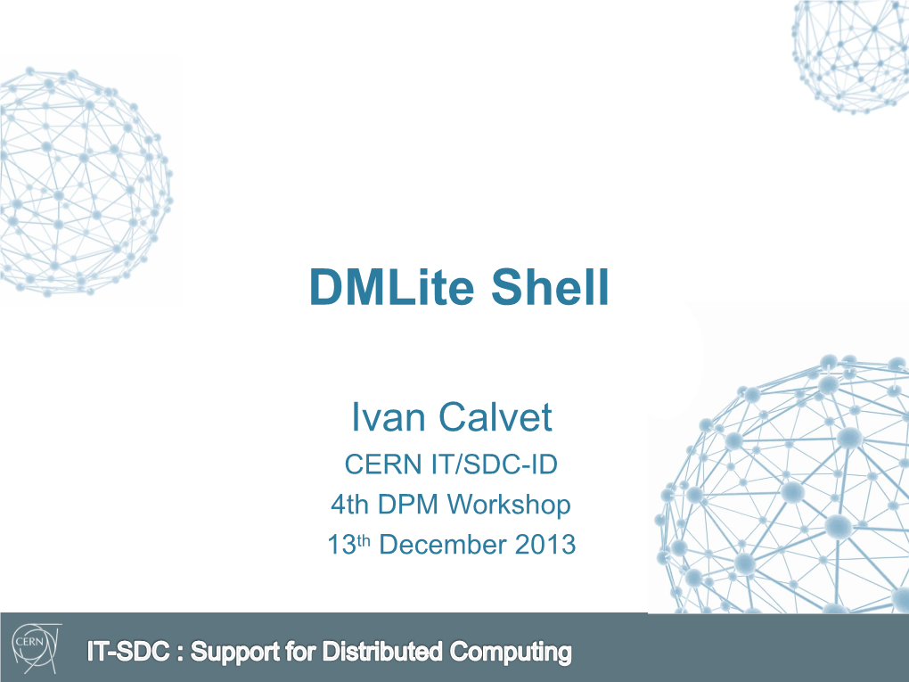 Dmlite Shell