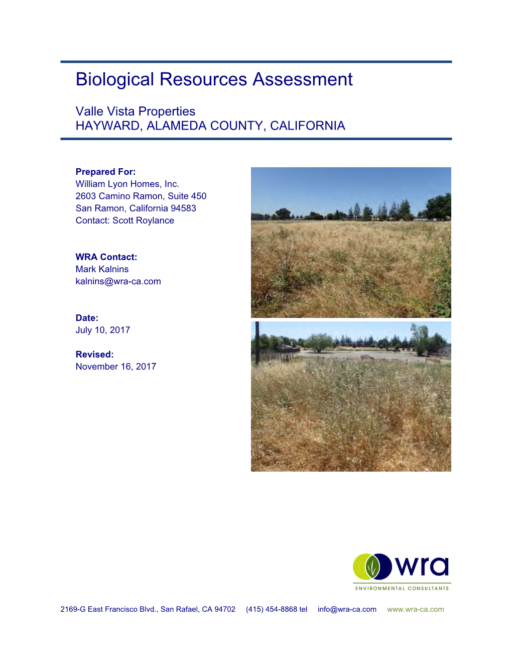 Biological Resources Assessment