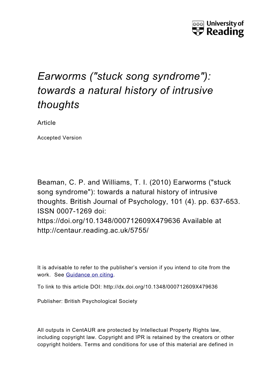 Earworms (